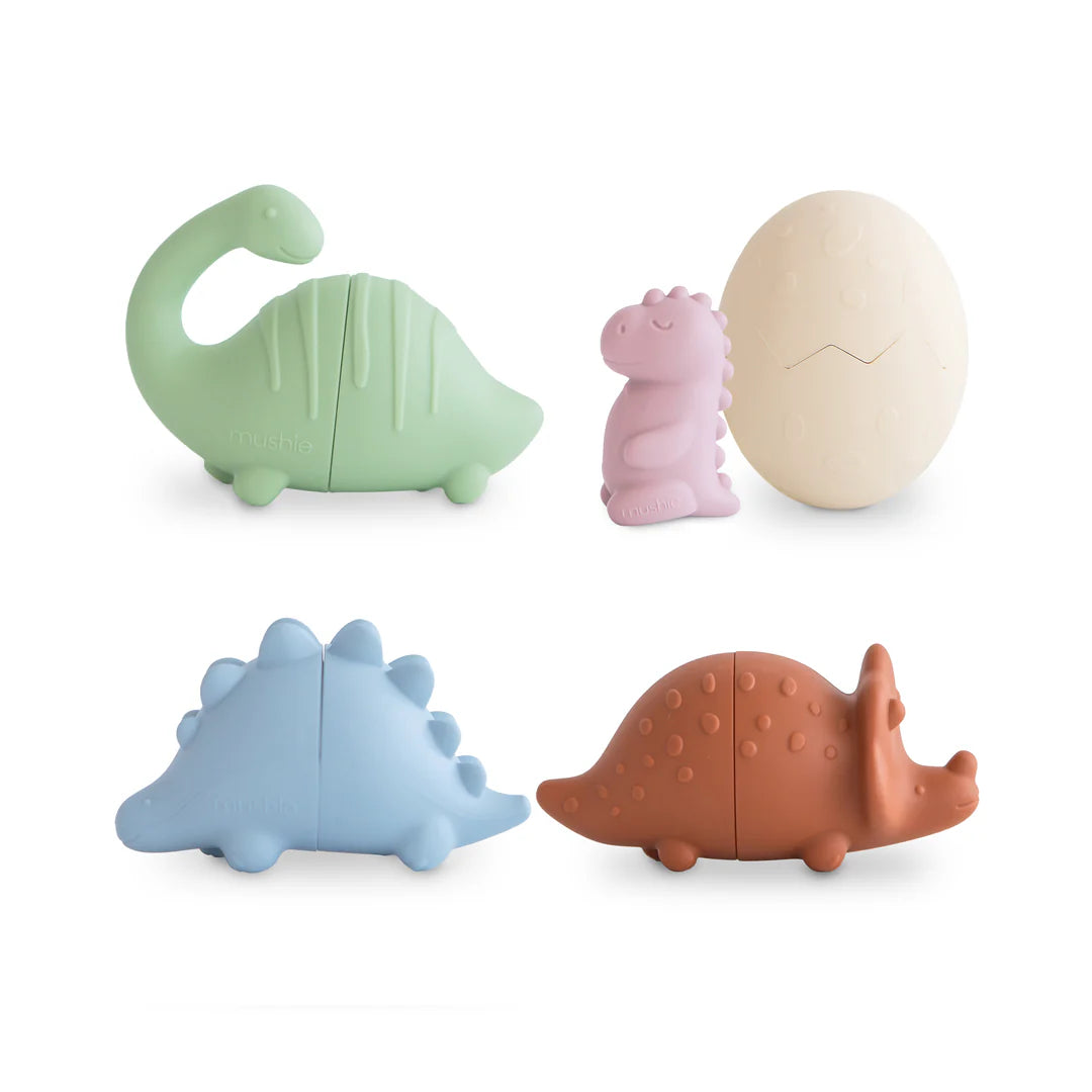 Dino Mold Free Bath Play Set- Mushie