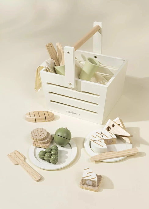 Wooden Picnic Playset + Accessories