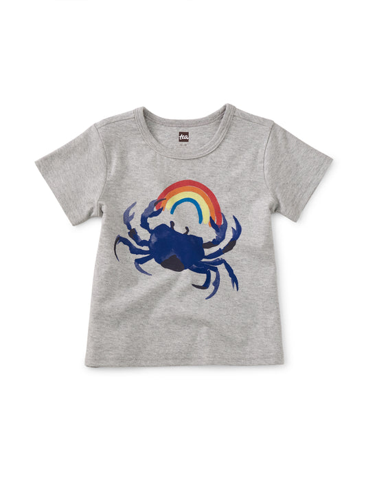 Rainbow Crab Graphic Baby Tee