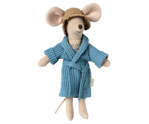 Bathrobe for Mouse-Dusty Blue