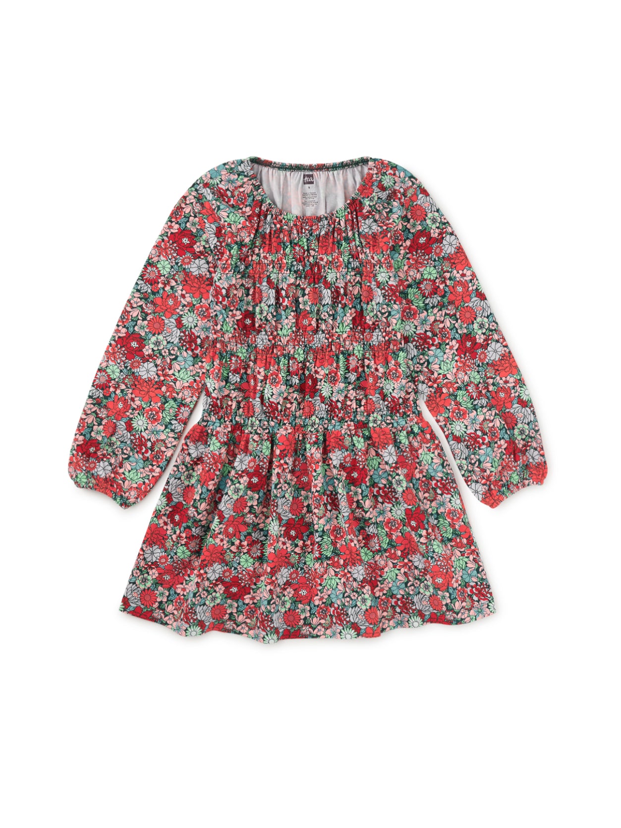Smocked Blouson Dress -  Suzhou Garden Floral