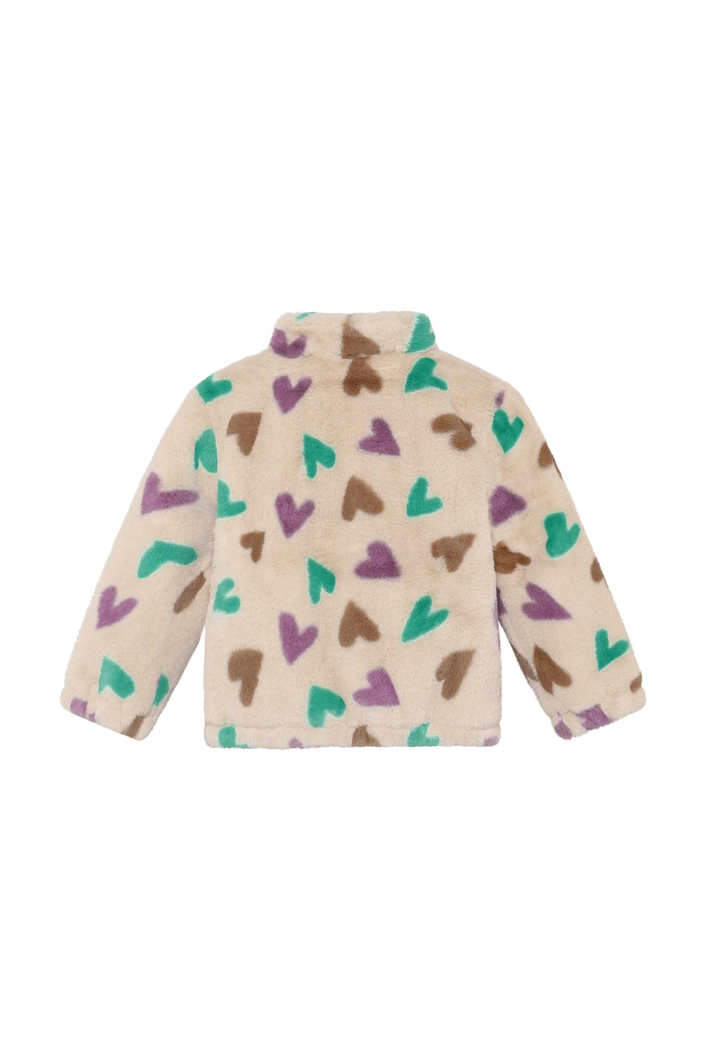 Winter jacket Hearts - Sandshell