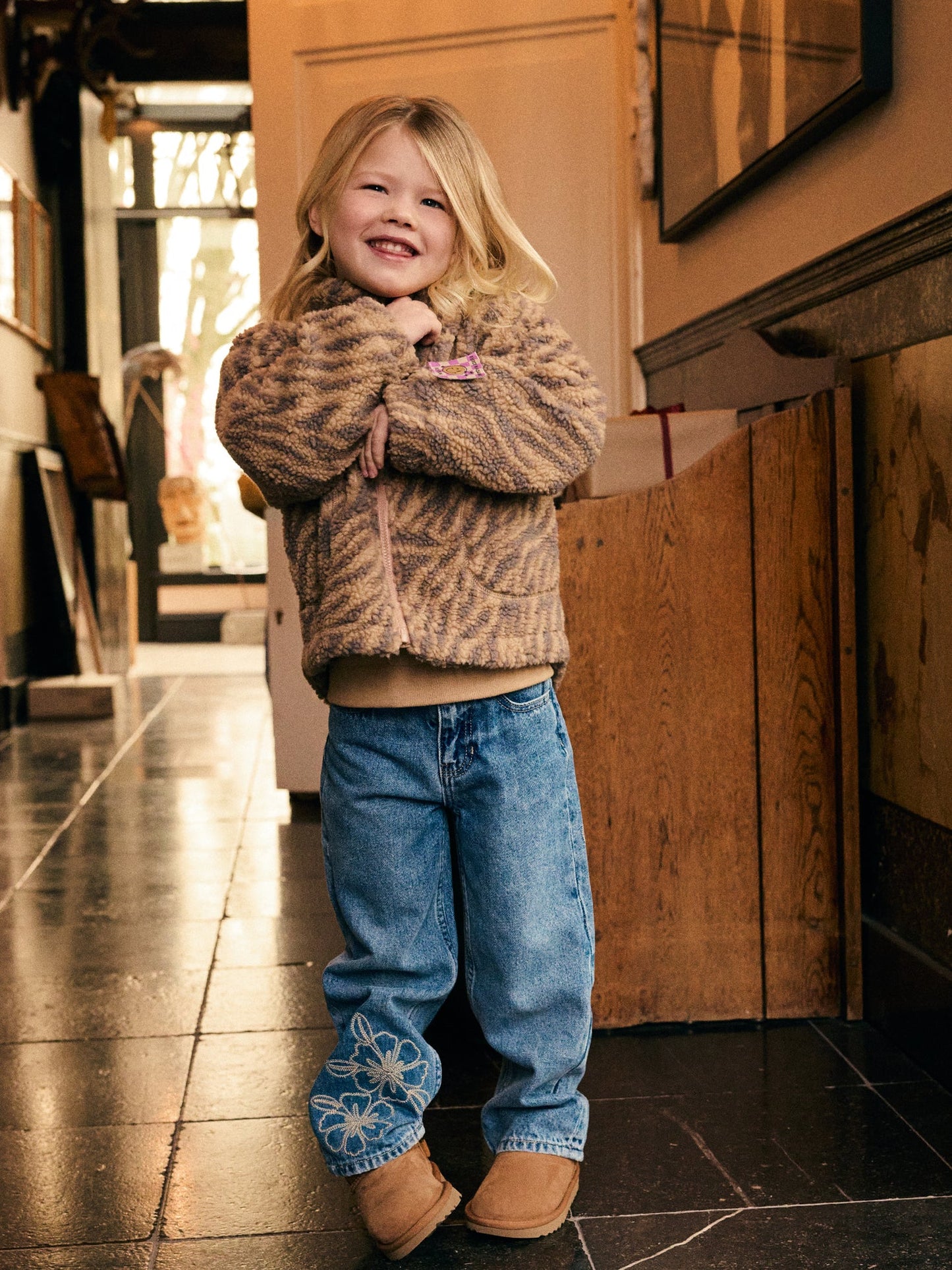 Jacket Teddy Leopard - Ginger Root