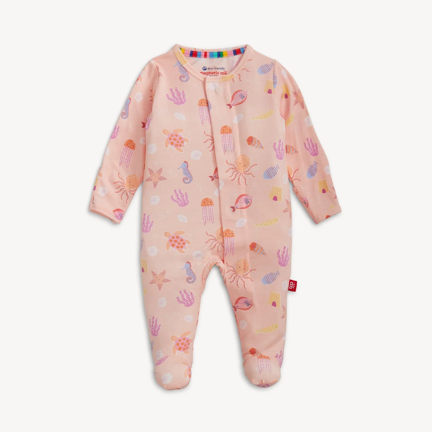 Modal Magnetic Footie - Deep Chic Pink