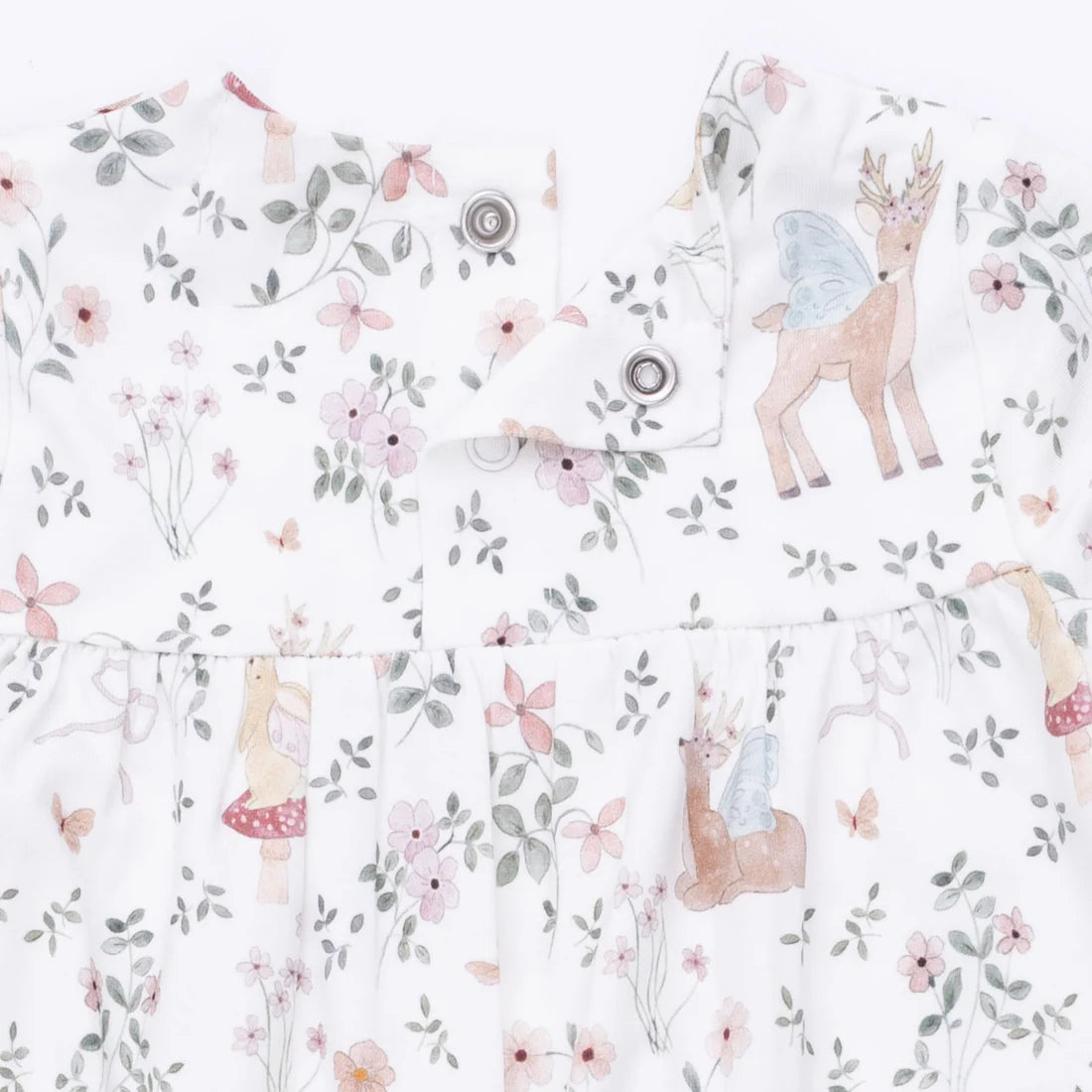 Smocked Long Sleeve Romper - Enchanted Woodland