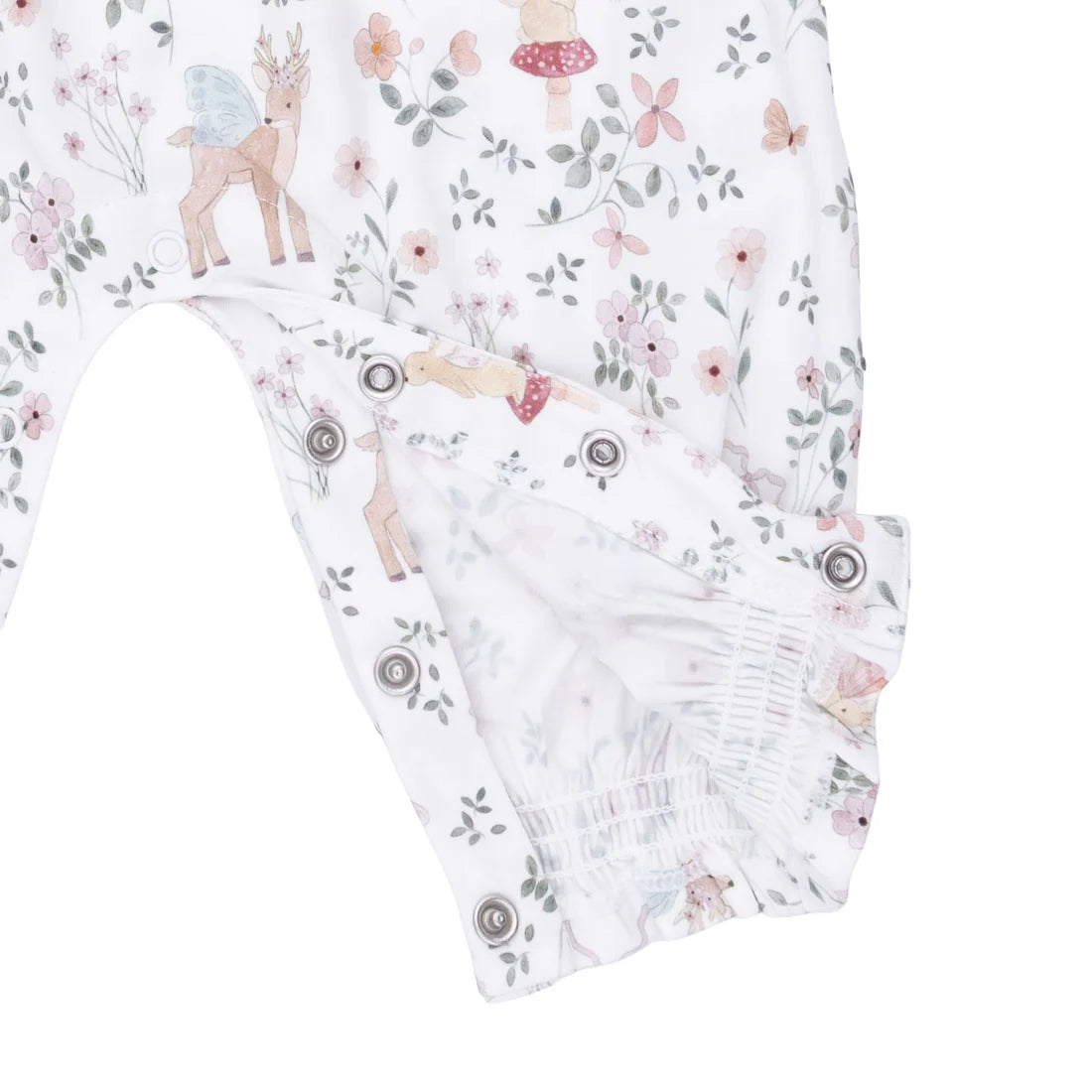 Smocked Long Sleeve Romper - Enchanted Woodland