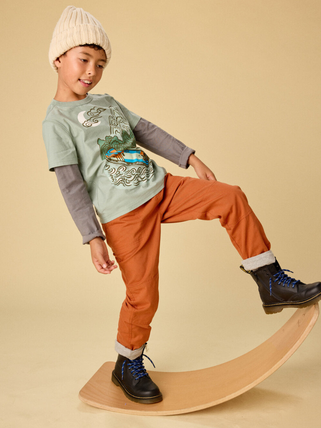 Cozy Does It Lined Pants - Ginger Bread