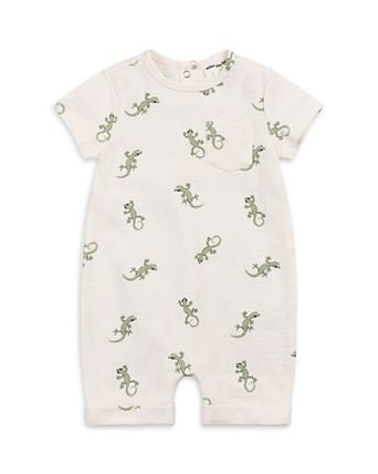 Gecko Print Romper - Miles the Label