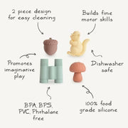 Nature Mold Free Bath Play Set- Mushie
