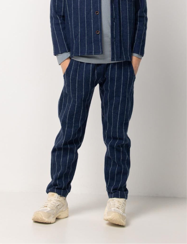 Ravenel Joggers - Dark Blue Stripe Pants