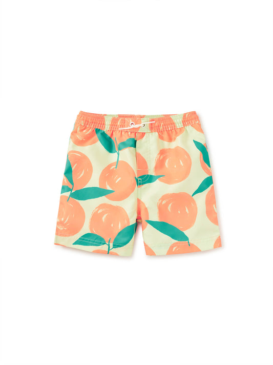 Mid - Length Swim Trunks, Valencia Orange
