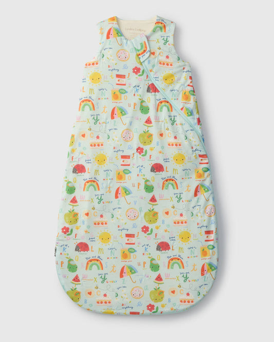 Tencel Sleep Bag 1.0 TOG - Alphabet Smiles