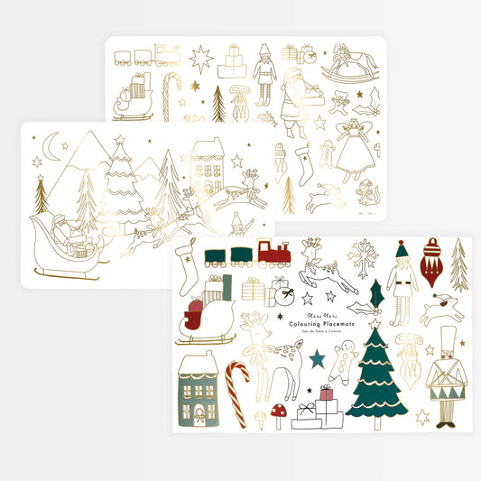 Christmas Colouring Playmats