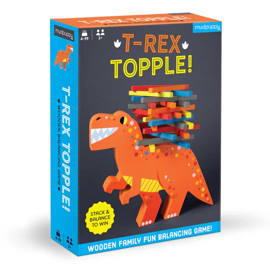 T-Rex Topple! Wooden Balancing Game
