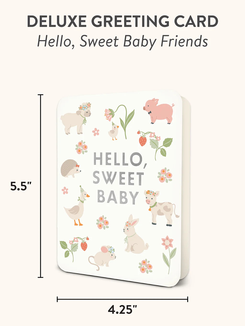 Hello, Sweet Baby Friends Deluxe Greeting Cards