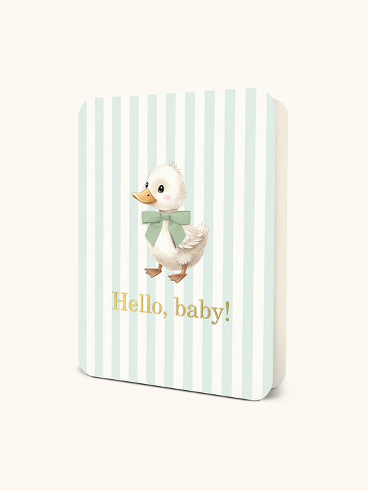 Cute Waddle Baby Deluxe Greeting Card
