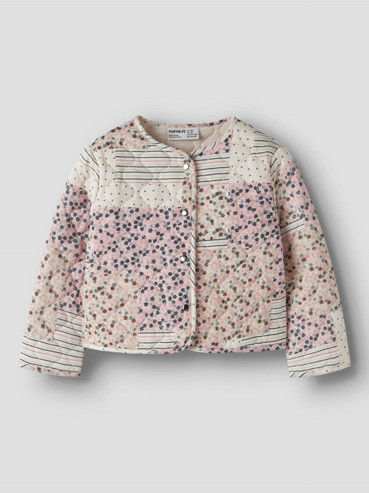 Quilted Shacket - Antique White