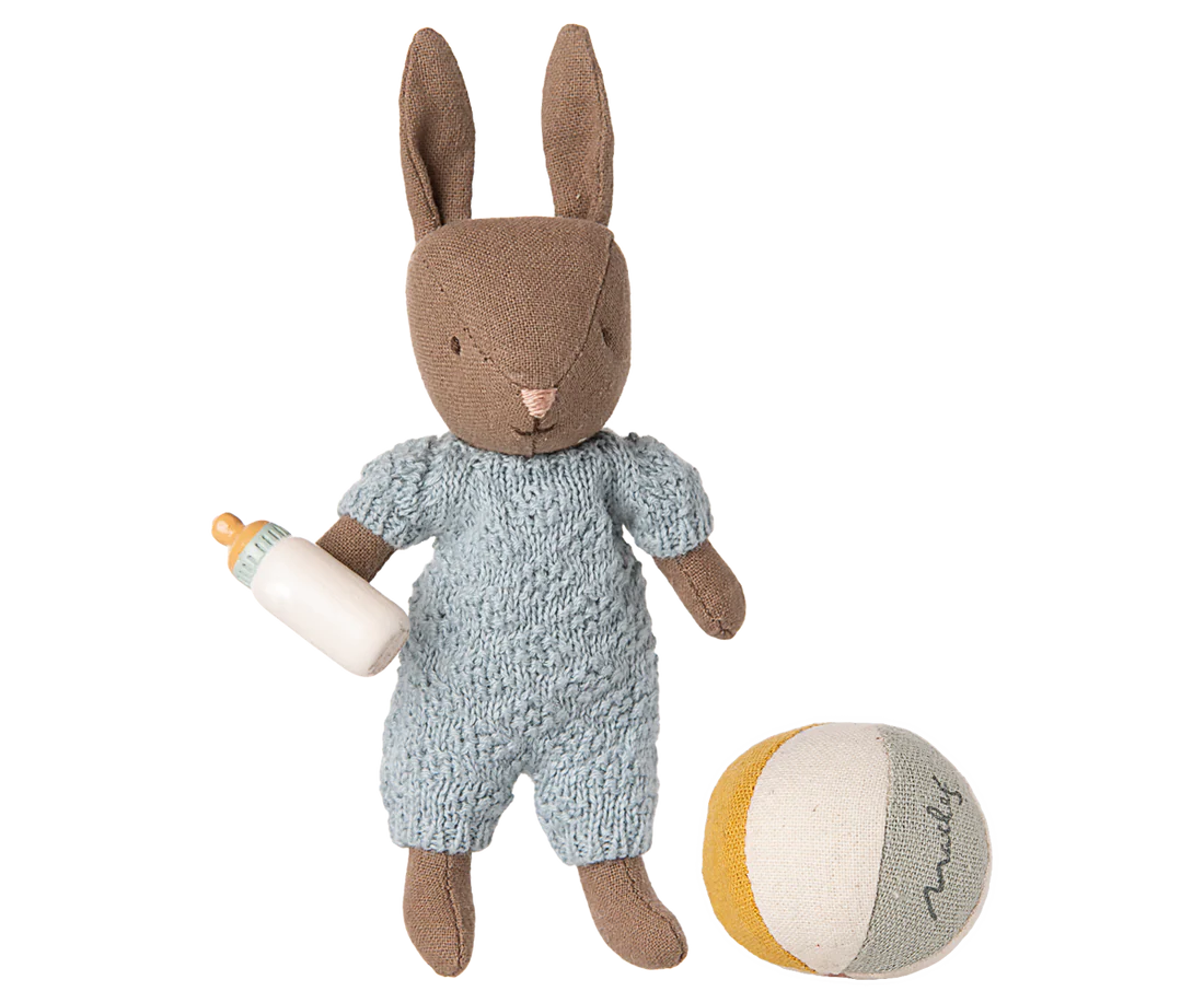 Micro Rabbit Set-Brown-Blue