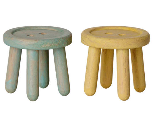 Stool set, Mouse - Mint/Light yellow