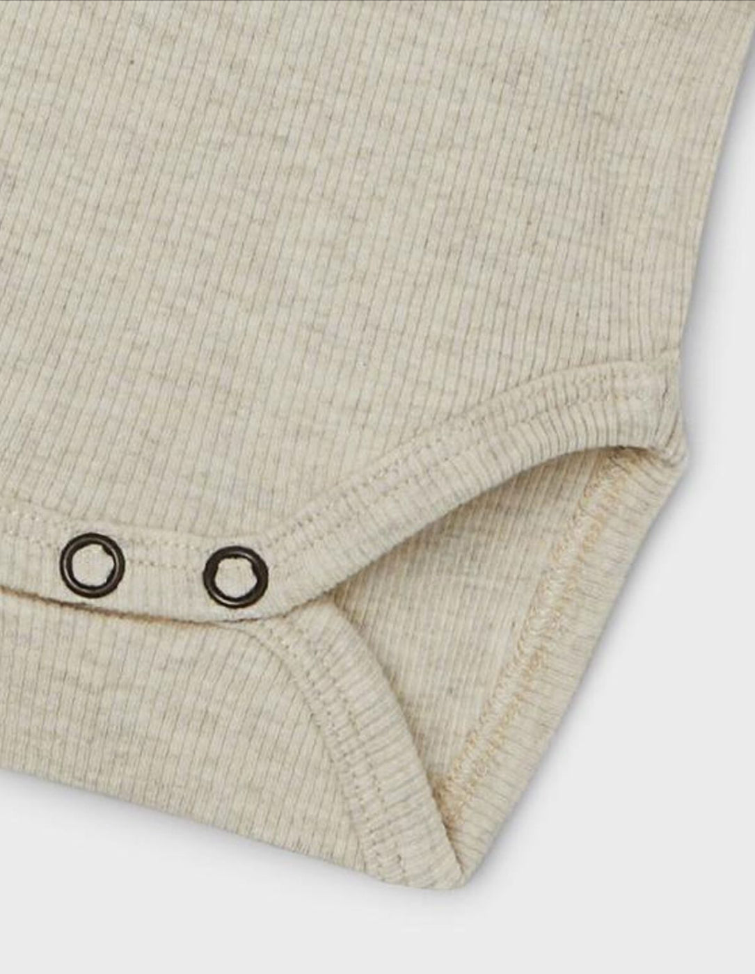 Kab Long Sleeved Rib Romper - Peyote Melange