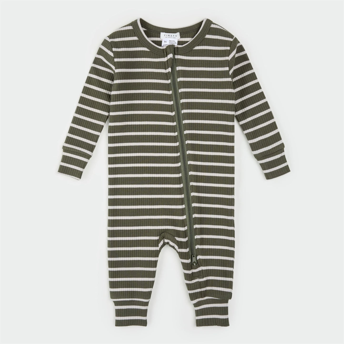 Farm Green Striped Modal Rib Sleeper