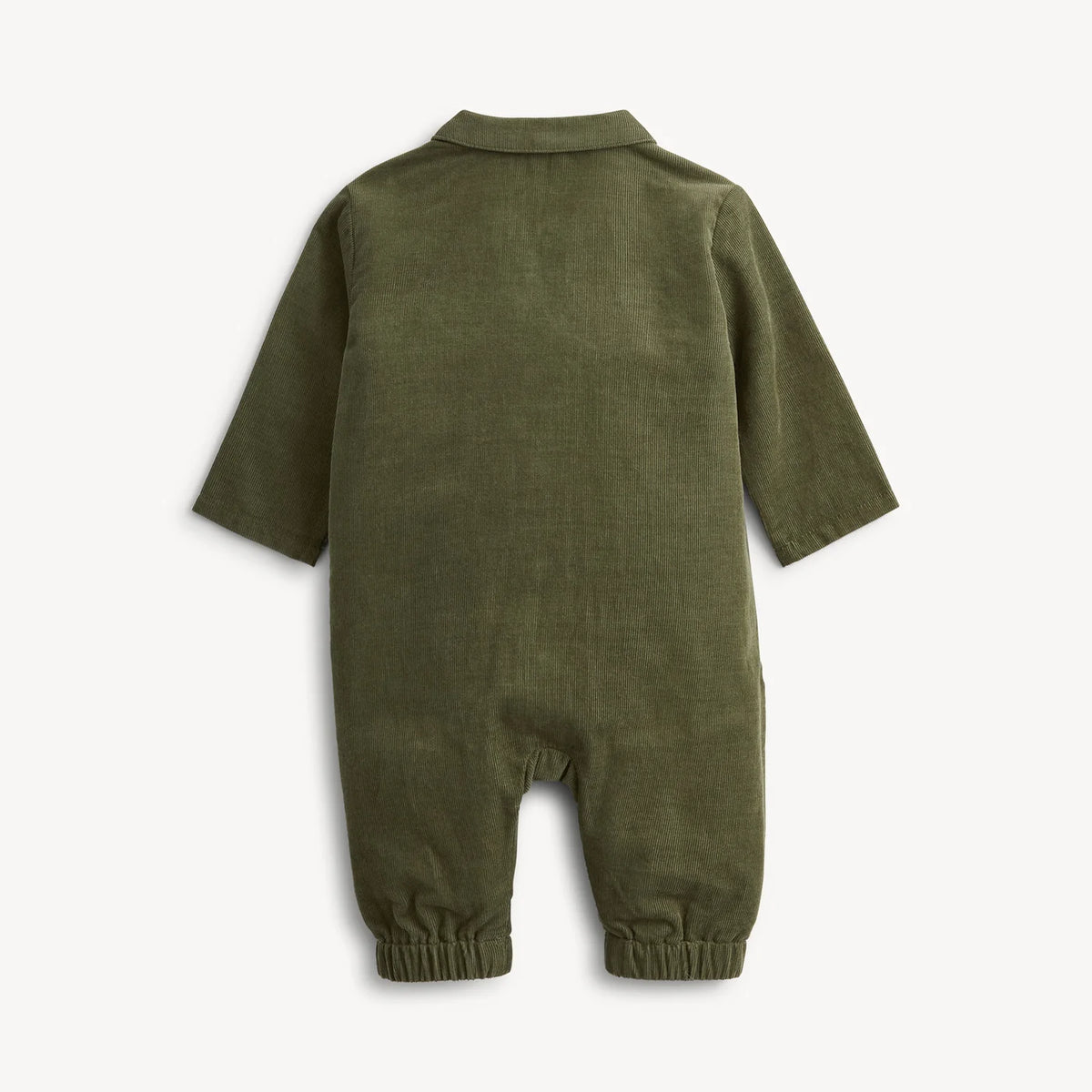 Corduroy Magnetic Romper - Olive
