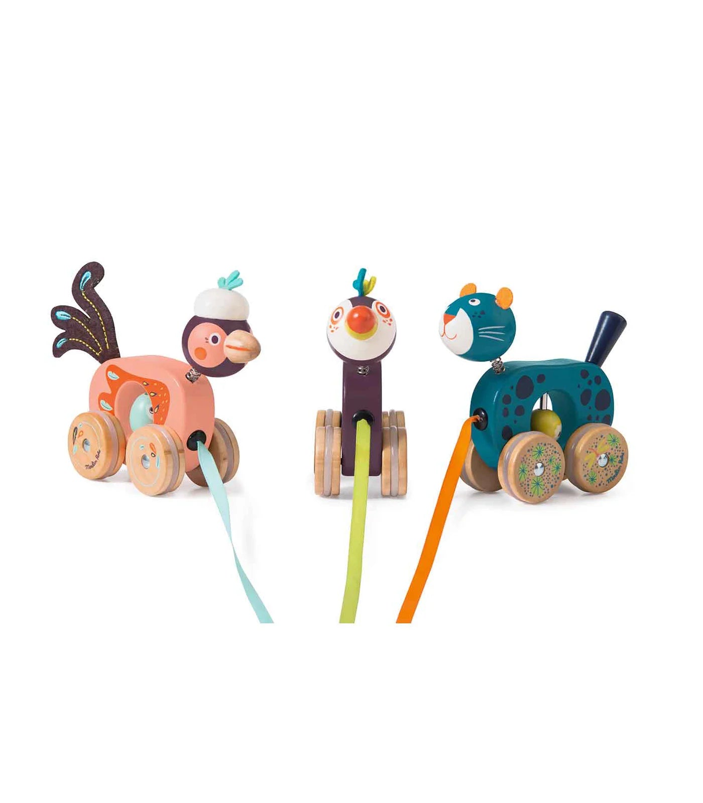 Pull Along Toys - Dans la Jungle