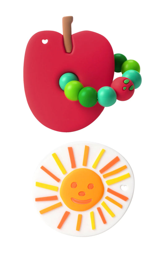 Teether Ring Set - Eric Carle Apple and Sun