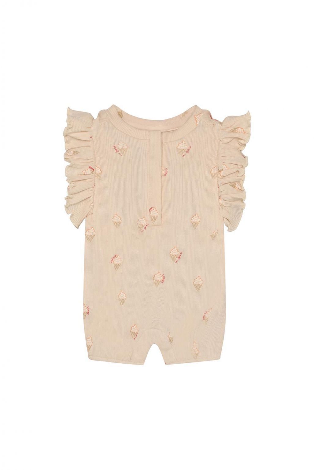 Sleeveless All Over Print Playsuit - Sun Kiss