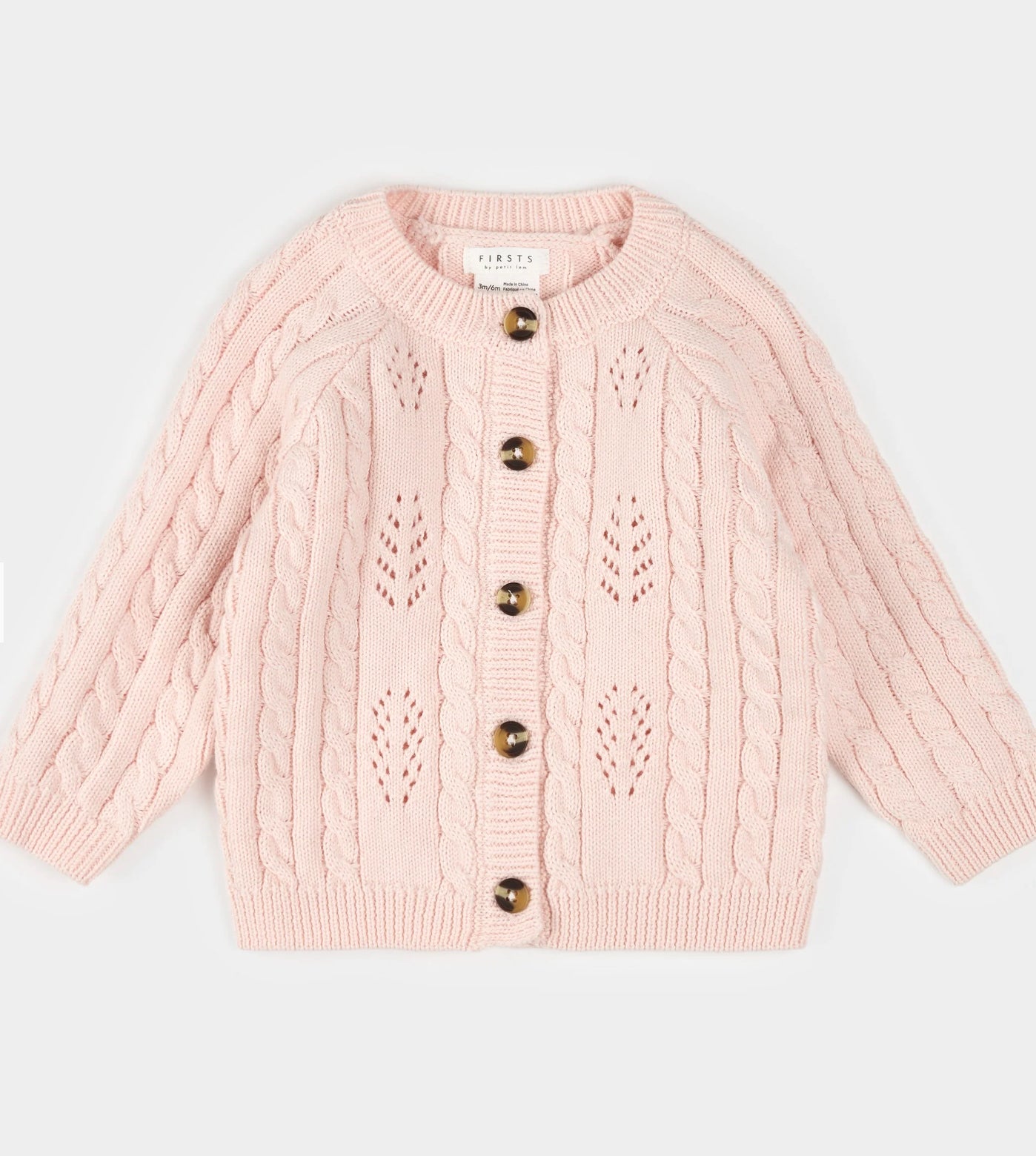 Light Pink Knit Cardigan