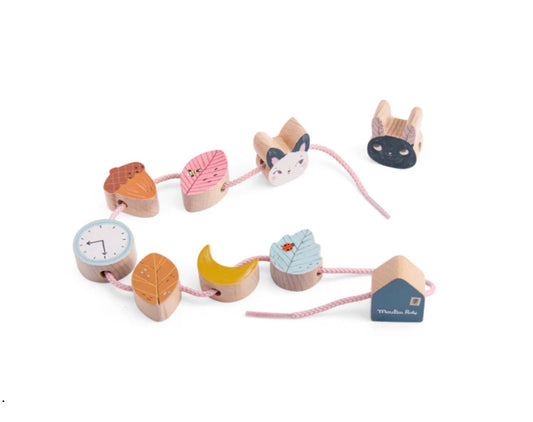 Apres La Pluie - Wooden Lacing Beads