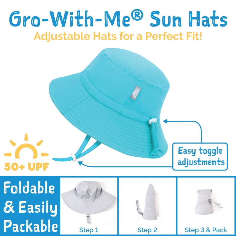 Gro-With-Me Sun Hat - Aqua Dry