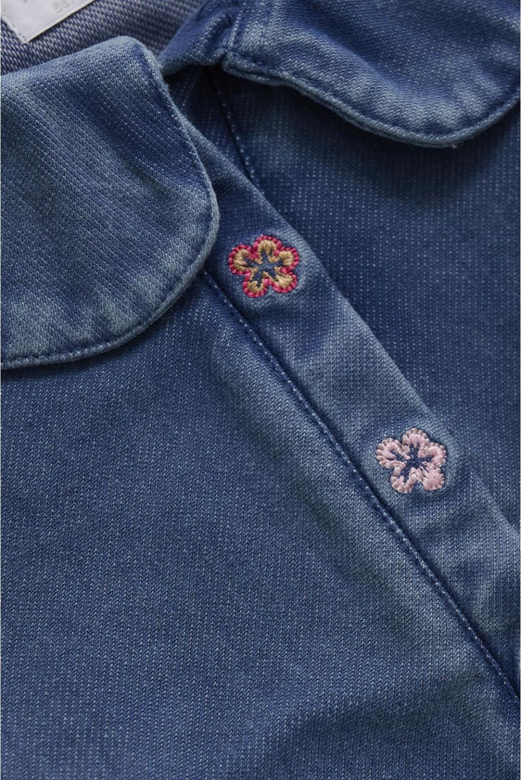 Taylor Long Sleeve Blouse - Blue Denim