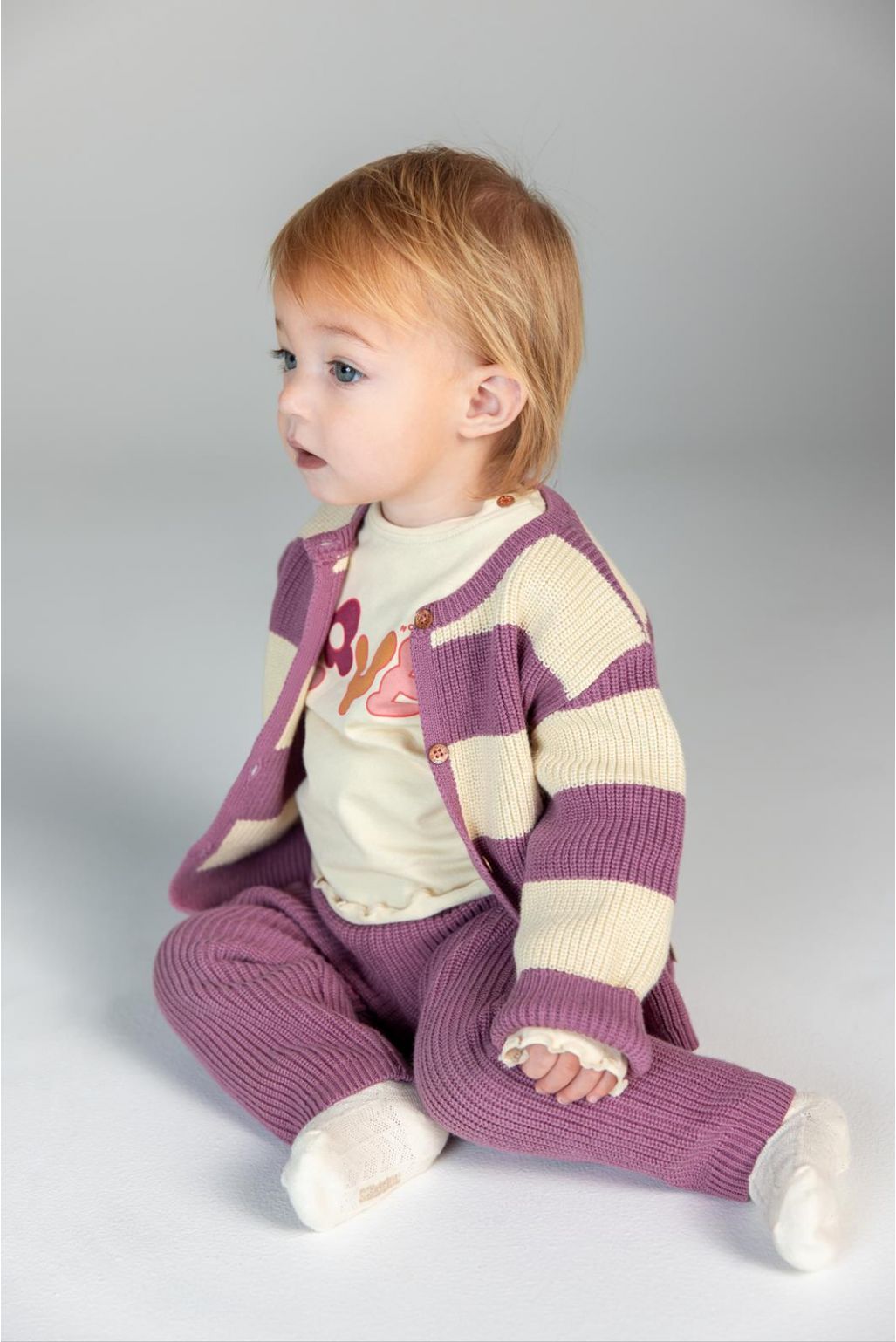 Tiki Long Sleeve Cardigan - Mellow Mauve