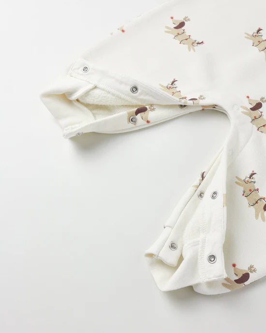 Raglan Jumpsuit - Christmas Dogs