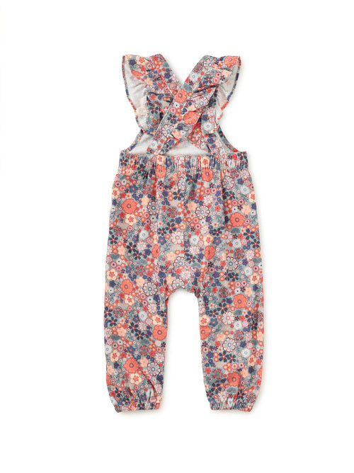 Corduroy Ruffle Baby Overalls - Japanese Mini Floral