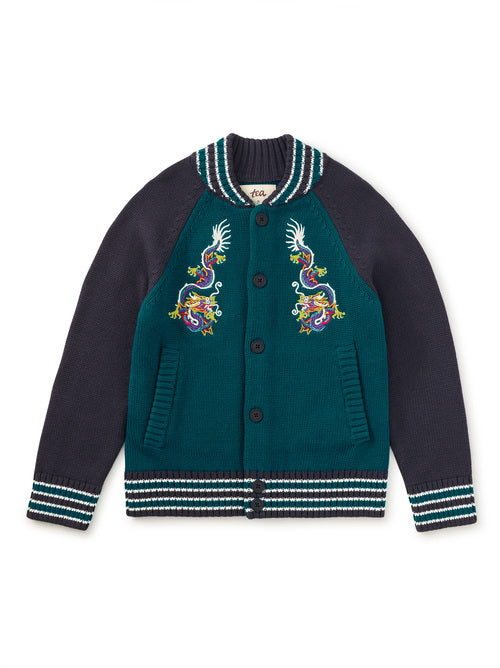 Dragon Bomber Toddler Sweater-Scuba