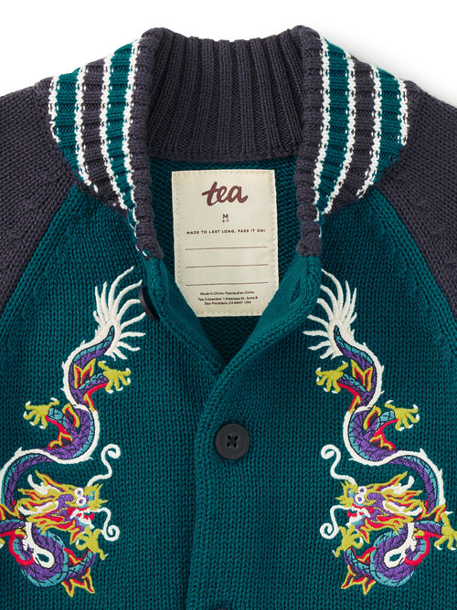 Dragon Bomber Toddler Sweater-Scuba
