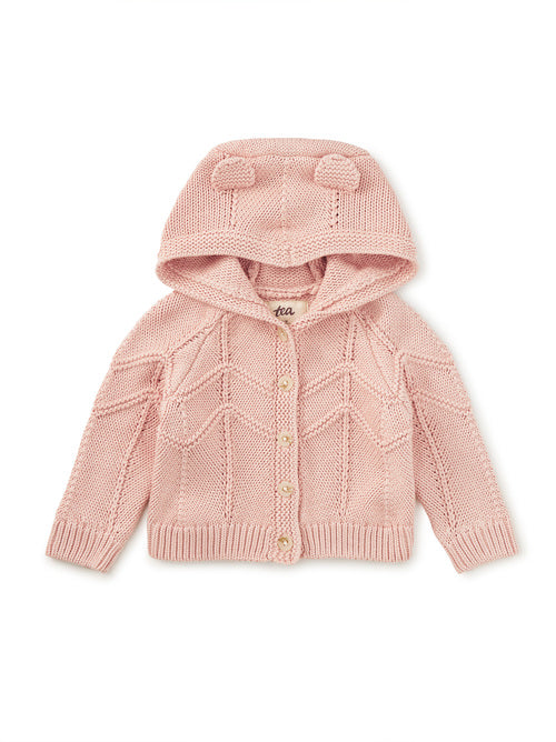 Creature Comfort Baby Cardigan-Rosada