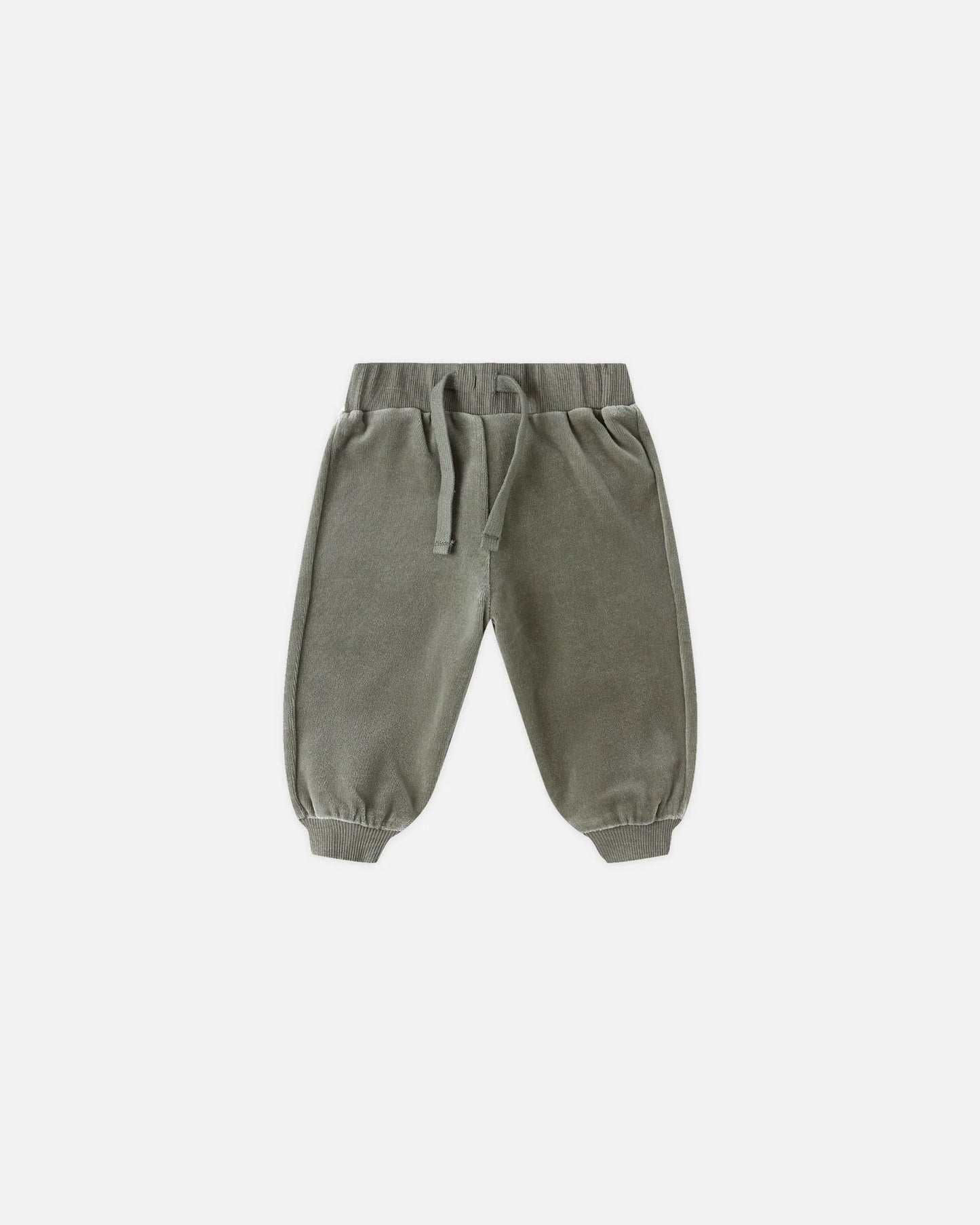 Velour Relaxed Sweatpant || Forest
