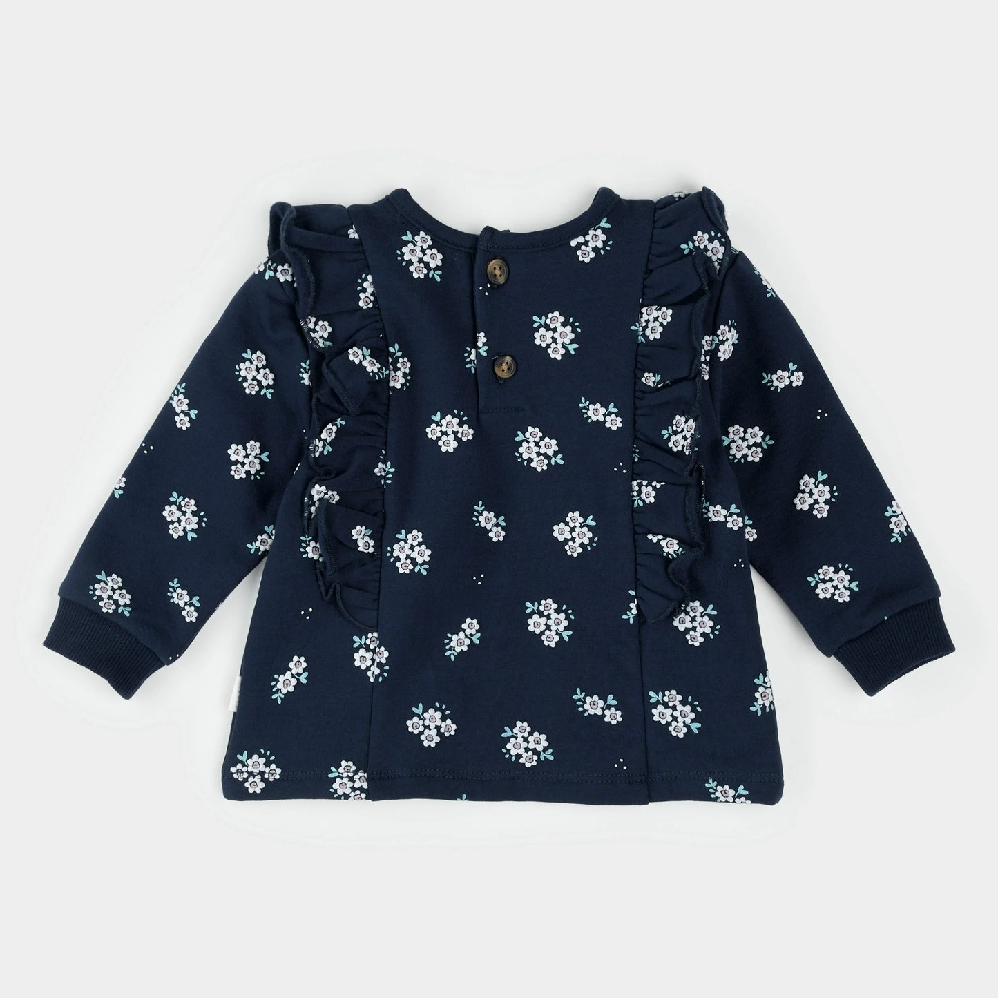 Floral Print on Blue Outfit Set