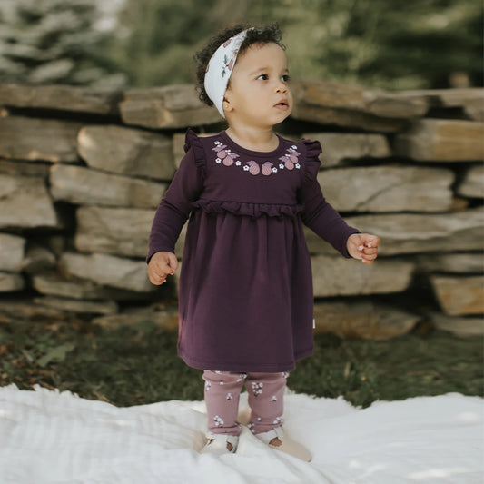 Figs Print on Terry Dress Set