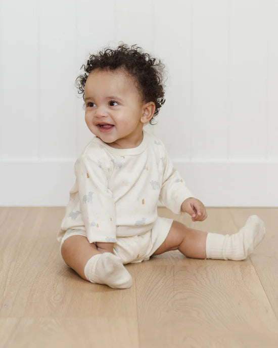 Long Sleeve Romper - Polar Bears