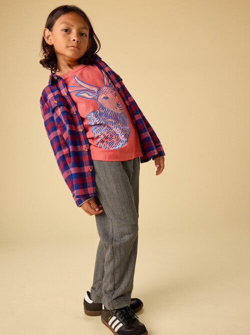 Regal Deer Layered Tee-Pomme