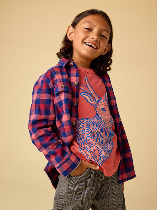 Regal Deer Layered Tee-Pomme