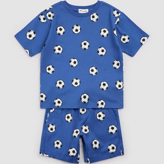 Miles Soccer Printed Short Set