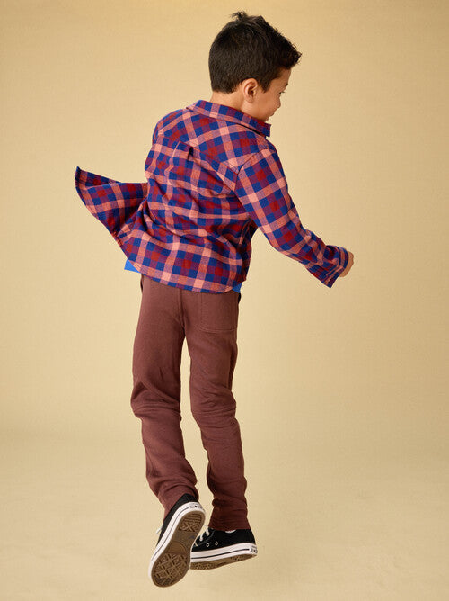 Flannel Button Up Shirt - Daegu Plaid