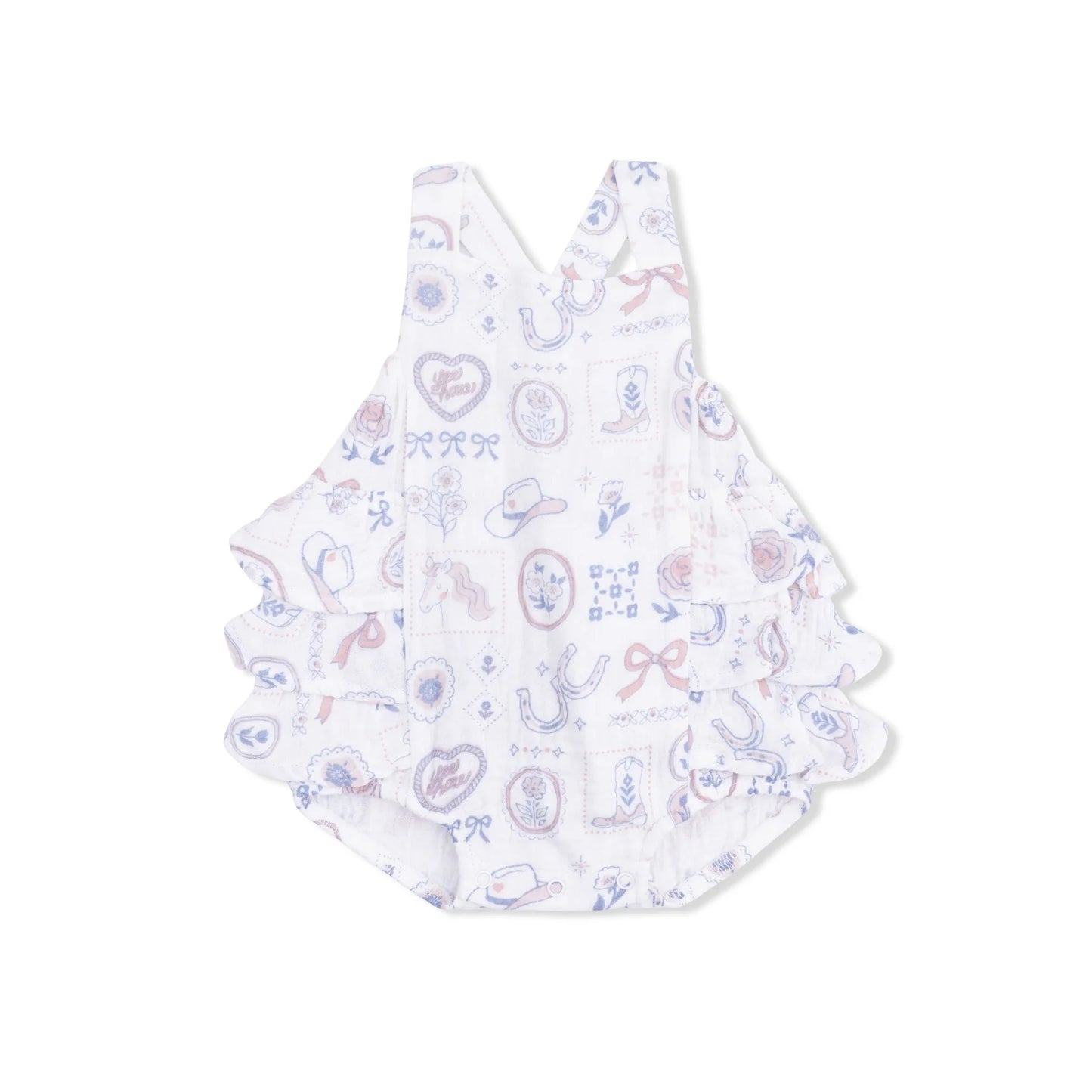 Ruffle Sunsuit - Country Western Heirlooms