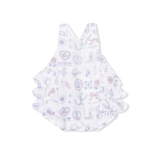 Ruffle Sunsuit - Country Western Heirlooms
