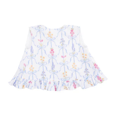 Ruffle Back Top and Bloomer - Ribbon Bouquets
